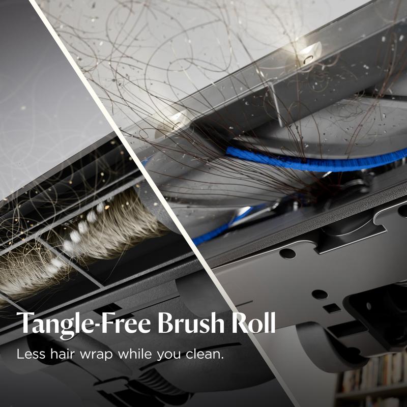 Cordless handheld vacuum cleaner, 200W suction power, self-standing design, with removable battery and bright LED headlight.